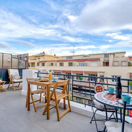 Top Floor Terrace - Dernier Etage Terrasse Cosy Nice Bagian luar foto